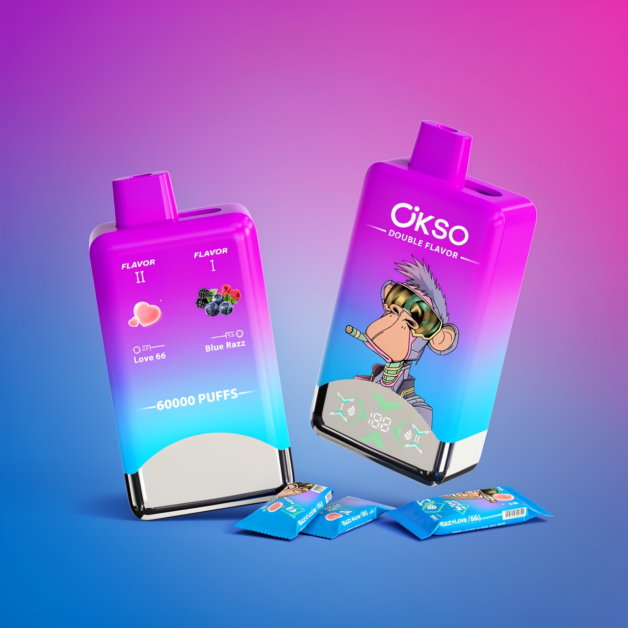 OKSO Double Flavor 60K パフス 使い捨てベイプ - 画像 (12)
