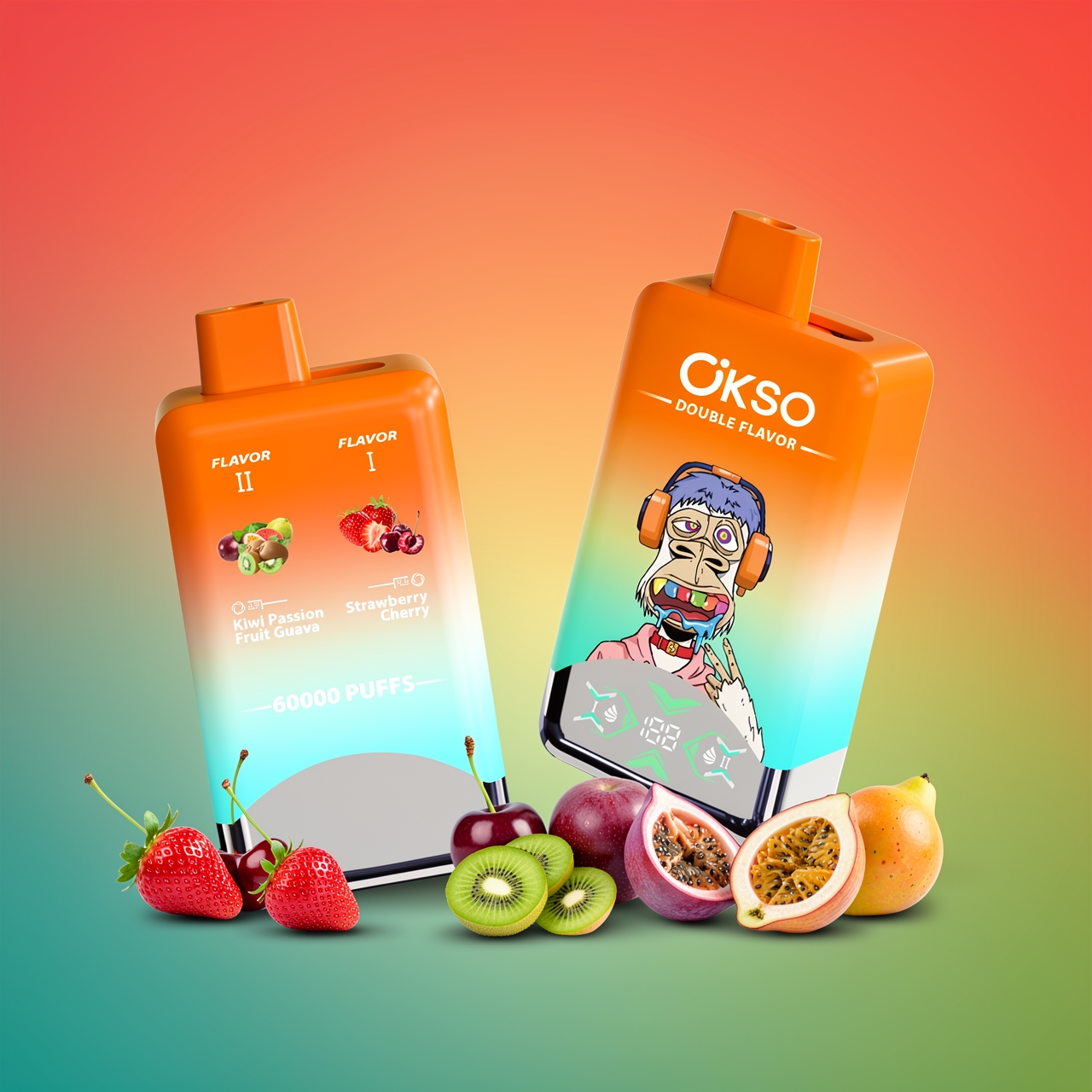 OKSO Double Flavor 60K パフス 使い捨てベイプ - 画像 (17)